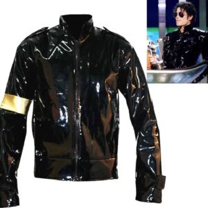 Michael Jackson Black Military Cool Leather Jacket