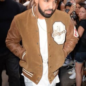 Drake Brown Bomber Varsity Jacket