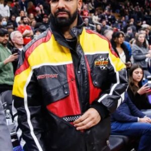 Drake Rotax Ski-Doo Bomber Leather Jacket