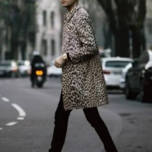 G-Eazy Leopard Print Long Coat