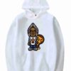 Kid Cudi Bape White Fleece Hoodie