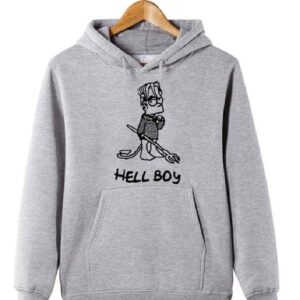 Lil Peep Hellboy Gray Hoodie