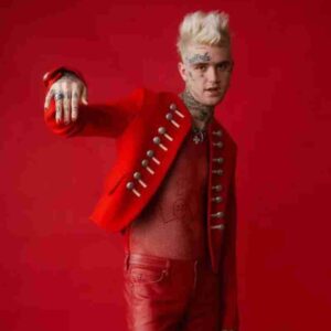 Lil Peep Paper Magazine Red Blazer