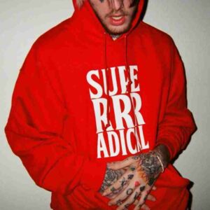 Lil Peep Superrradical Red Hoodie