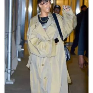 Rihanna Brown Trench Coat