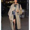 Rihanna Brown Trench Coat