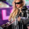 Rihanna F1 Las Vegas Grand Prix Racing Leather Jacket