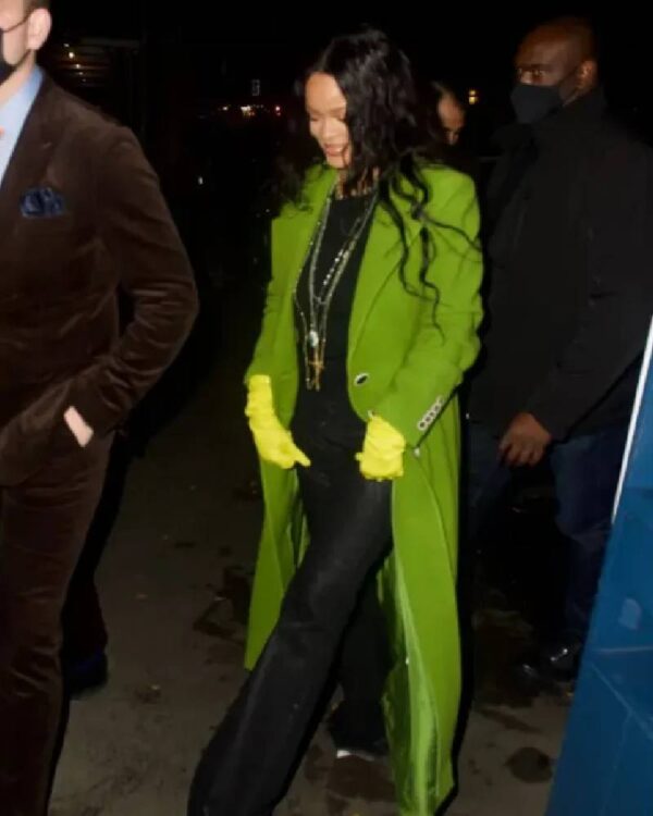 Rihanna Green Coat