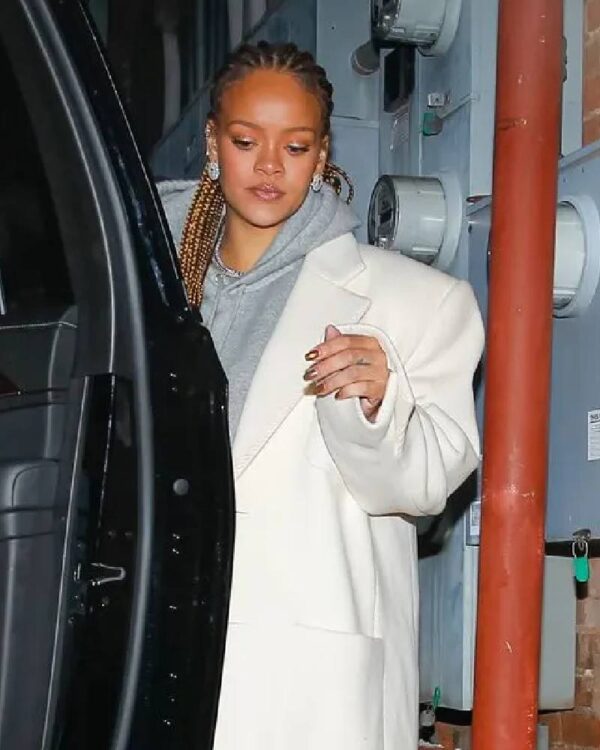 Rihanna White Blazer Jacket