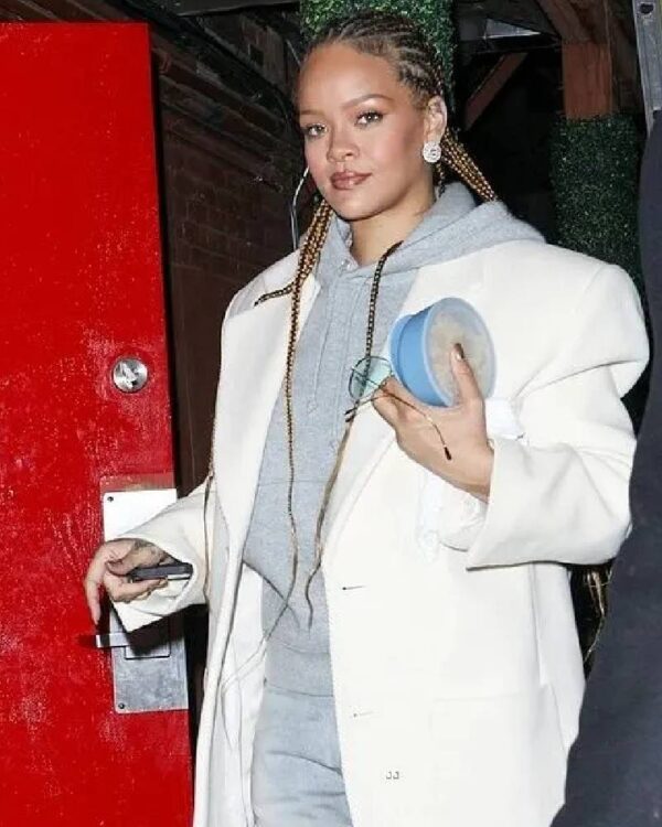 Rihanna White Blazer Jacket