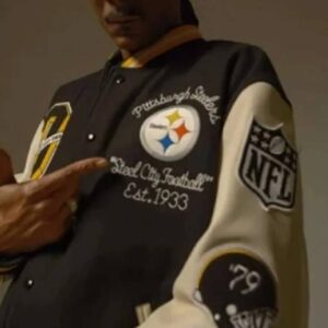 Snoop Dogg American Rapper Pittsburgh Steelerser Varsity Jacket