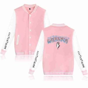 Xxxtentacion Pink Baseball Uniform Printed Jacket