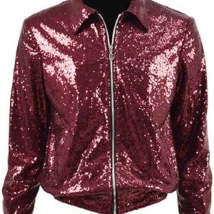 Bruno Mars Brothers Red Sequins Jacket