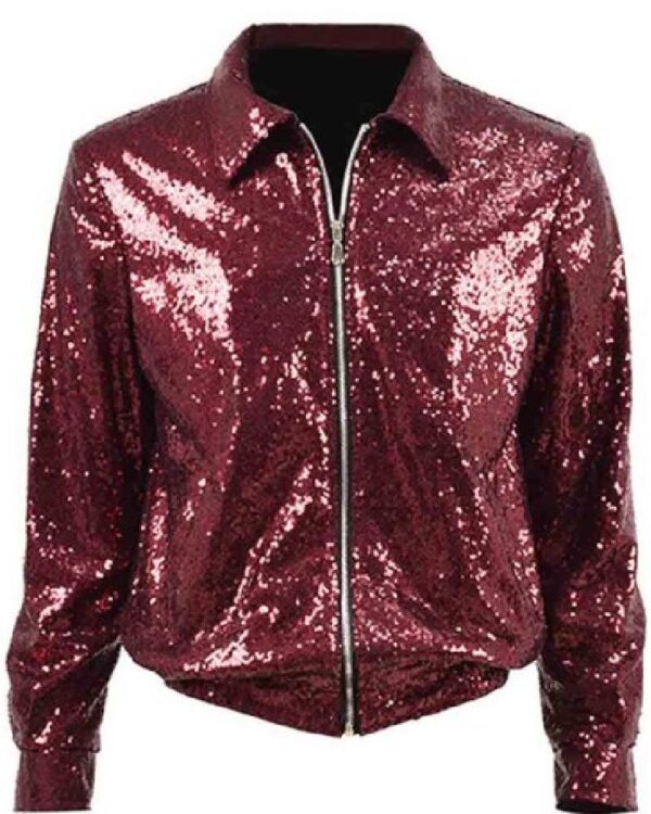 Bruno Mars Brothers Red Sequins Jacket