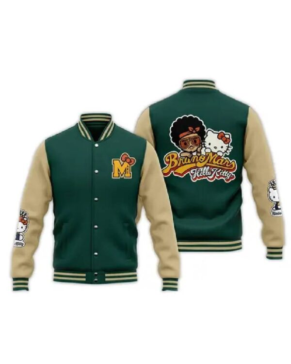 Hello Kitty Bruno Mars Varsity Jacket