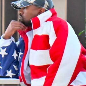 Kanye West American Flag Bomber Jacket