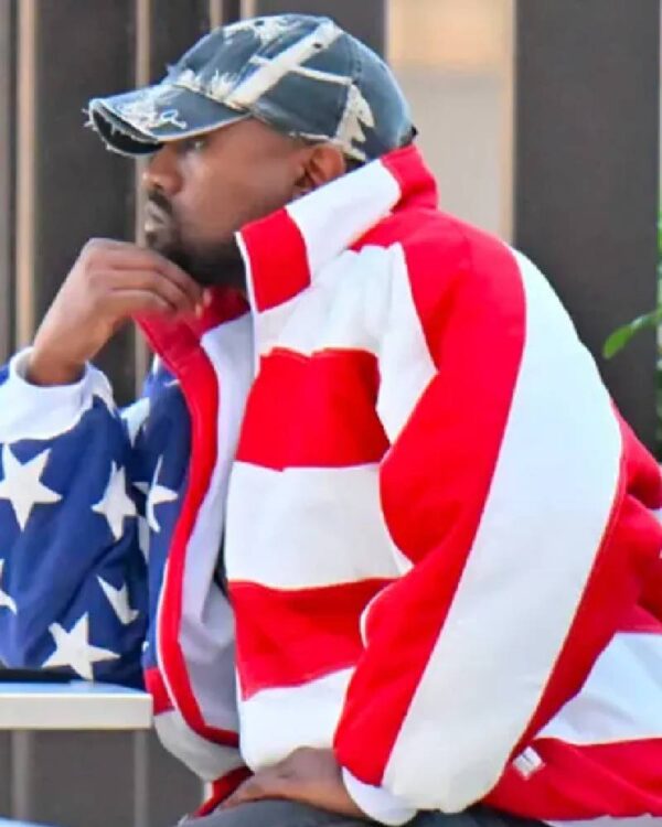 Kanye West American Flag Bomber Jacket