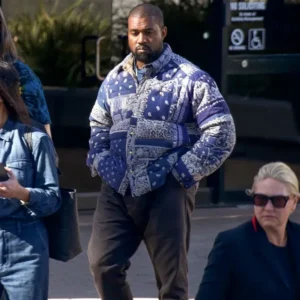 Kanye West Blue Paisley Jacket