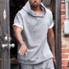 Kanye West Short Sleeve Hoodie