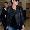 Kim Kardashian Black Leather Jacket