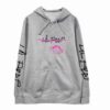 Lil Peep Angry Girl Grey Wool Pullover Hoodie