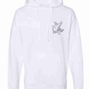 Lil Peep Plain White Flying Bird Crybaby Hoodie