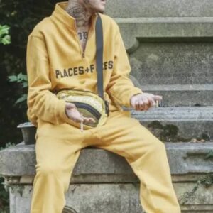 Lil Peep Yellow Wool Tracksuit