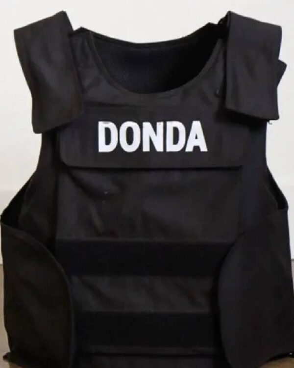 Rap Singer Kanye West Donda Black Vest