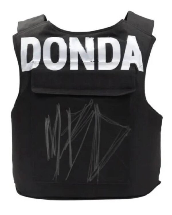 Rap Singer Kanye West Donda Black Vest