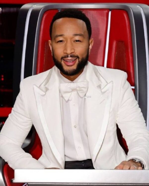 John Legend The Voice White Blazer