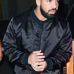 Drake Scorpion Black Vintage Bomber Jacket For Men And Women