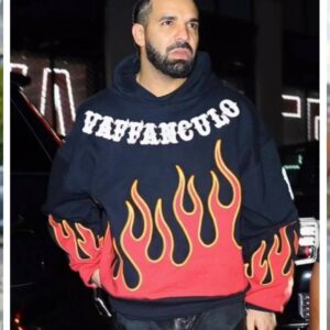 Vaffanculo Drake Flame Hoodie