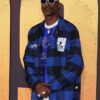 Buy Snoop Dogg Death Row Records Blue Plaid Checked Jacket For Men And Women