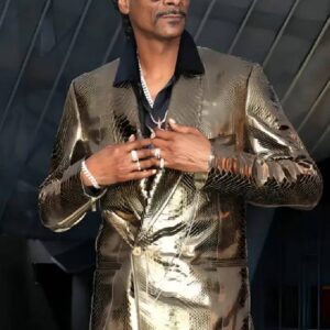 Buy Snoop Dogg The Prelude To The Olympics Golden Leather Suit For Unisex