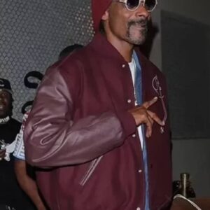 House Party 2023 Snoop Dogg Red Varsity Bomber Jacket